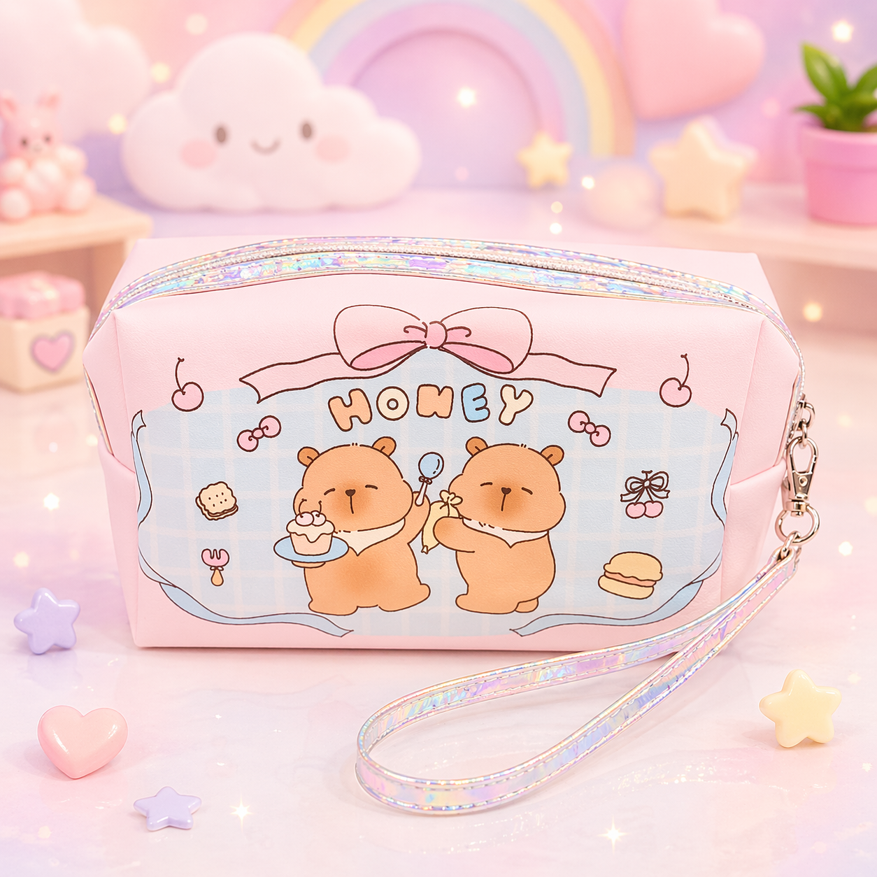 Trousse de toilette Capybara Kawaii Tendance été