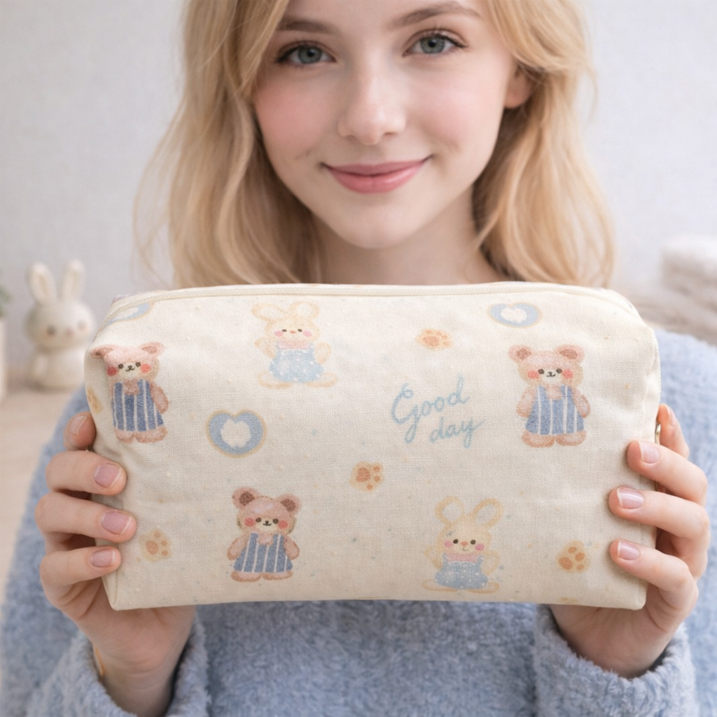 Trousse de toilette Oursons Lapins Bleus